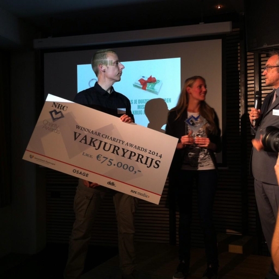 Uitreiking van de Charity Awards Vakjuryprijs aan de NVV