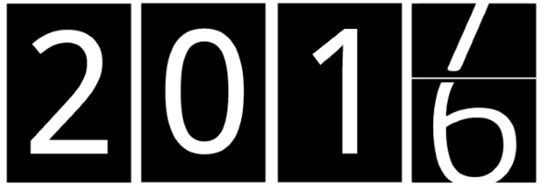 Jaartal-teller die van 2016 naar 2017 verandert