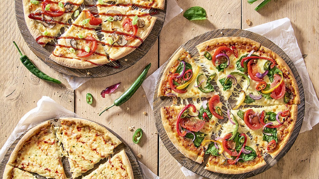 vegan pizza's van Domino's