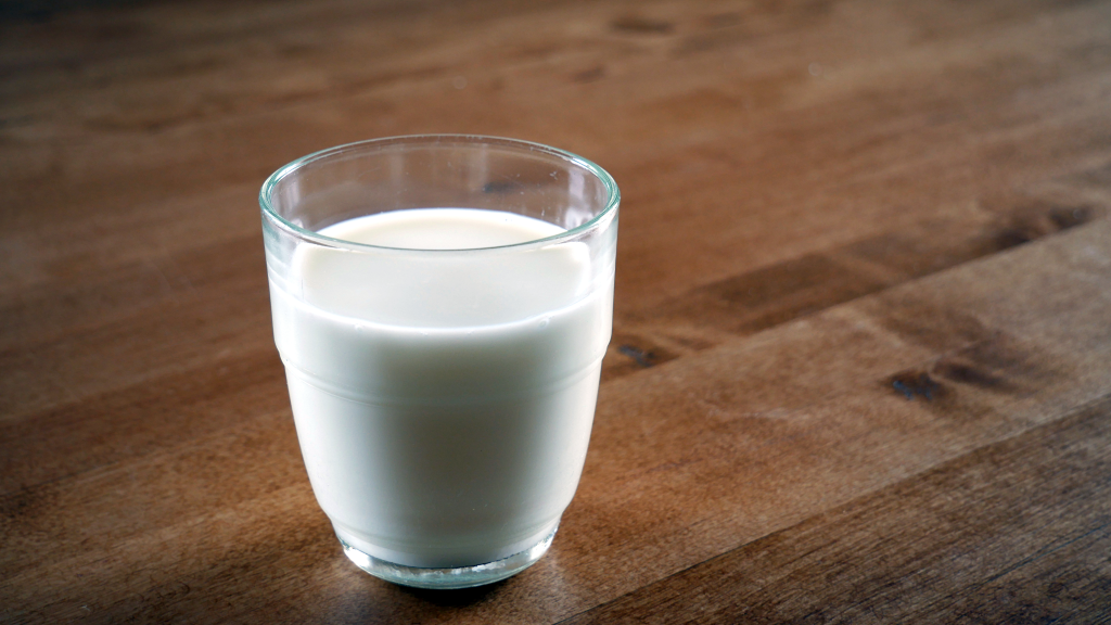 een glas melk