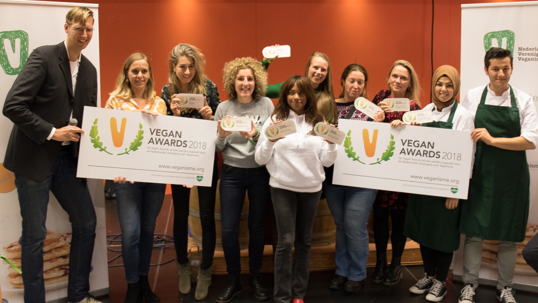 de winnaars van de Vegan Awards 2018