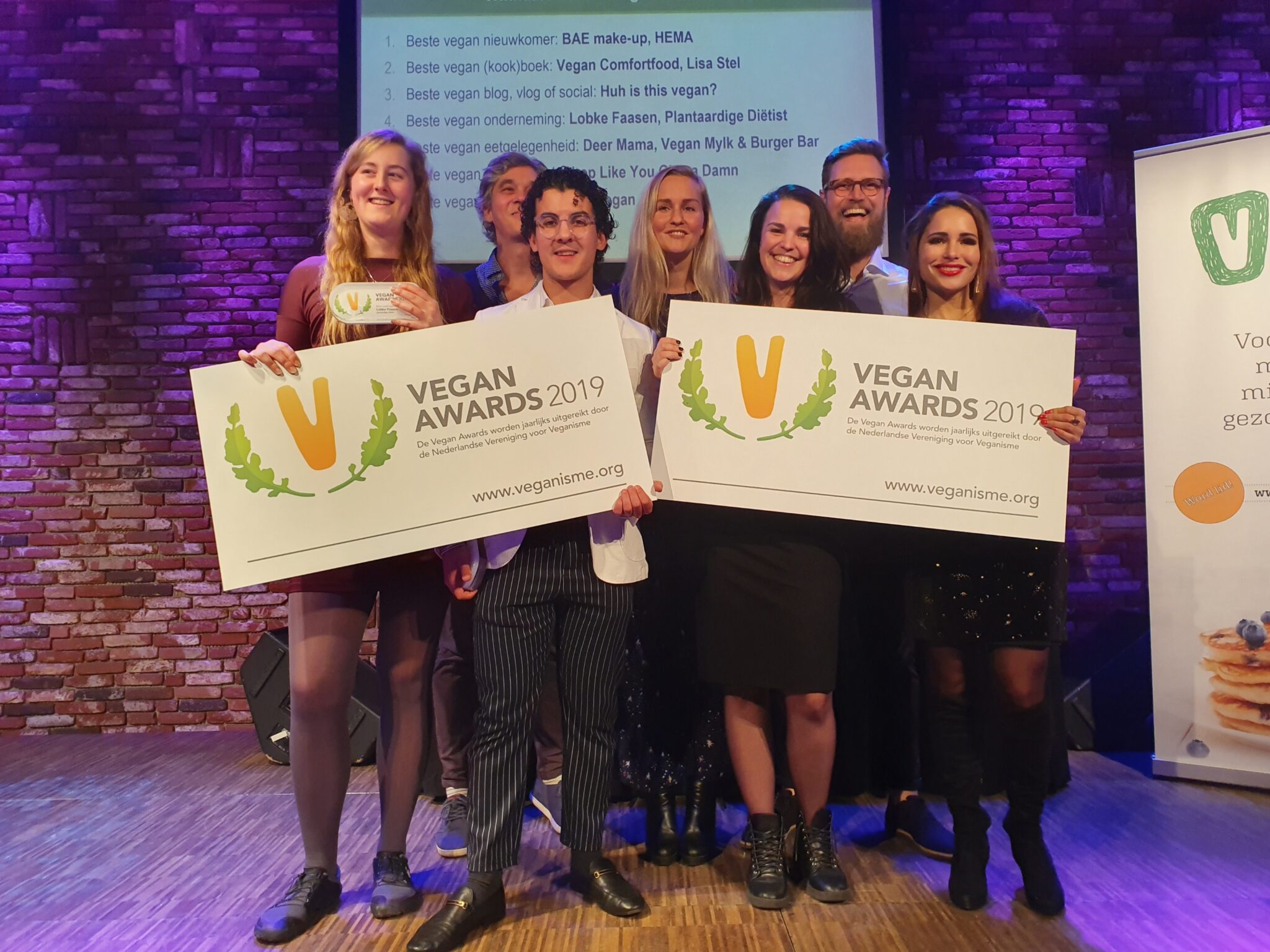 winnaars van de Vegan Awards 2019
