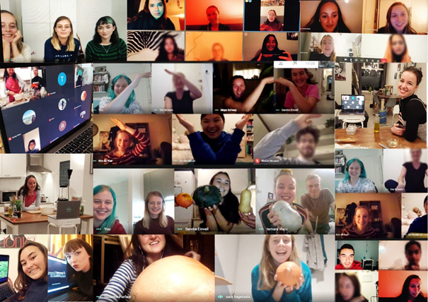 collage van screenshots van leden van de de zojuist opgerichte VSA Utrecht