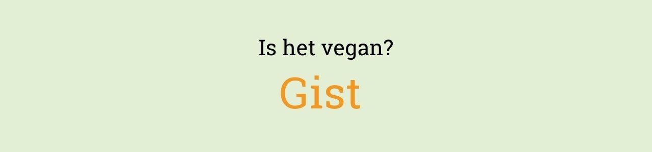 Is het vegan? Gist