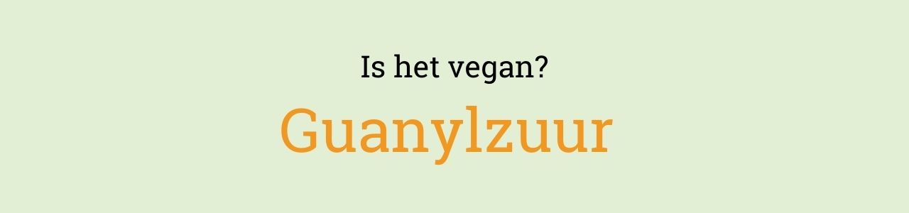 Is het vegan? Guanylzuur
