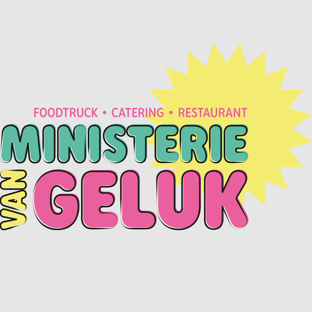Horeca Zuid – Ministerie van geluk logo van Ministerie van Geluk, foodtruck - catering - restaurant