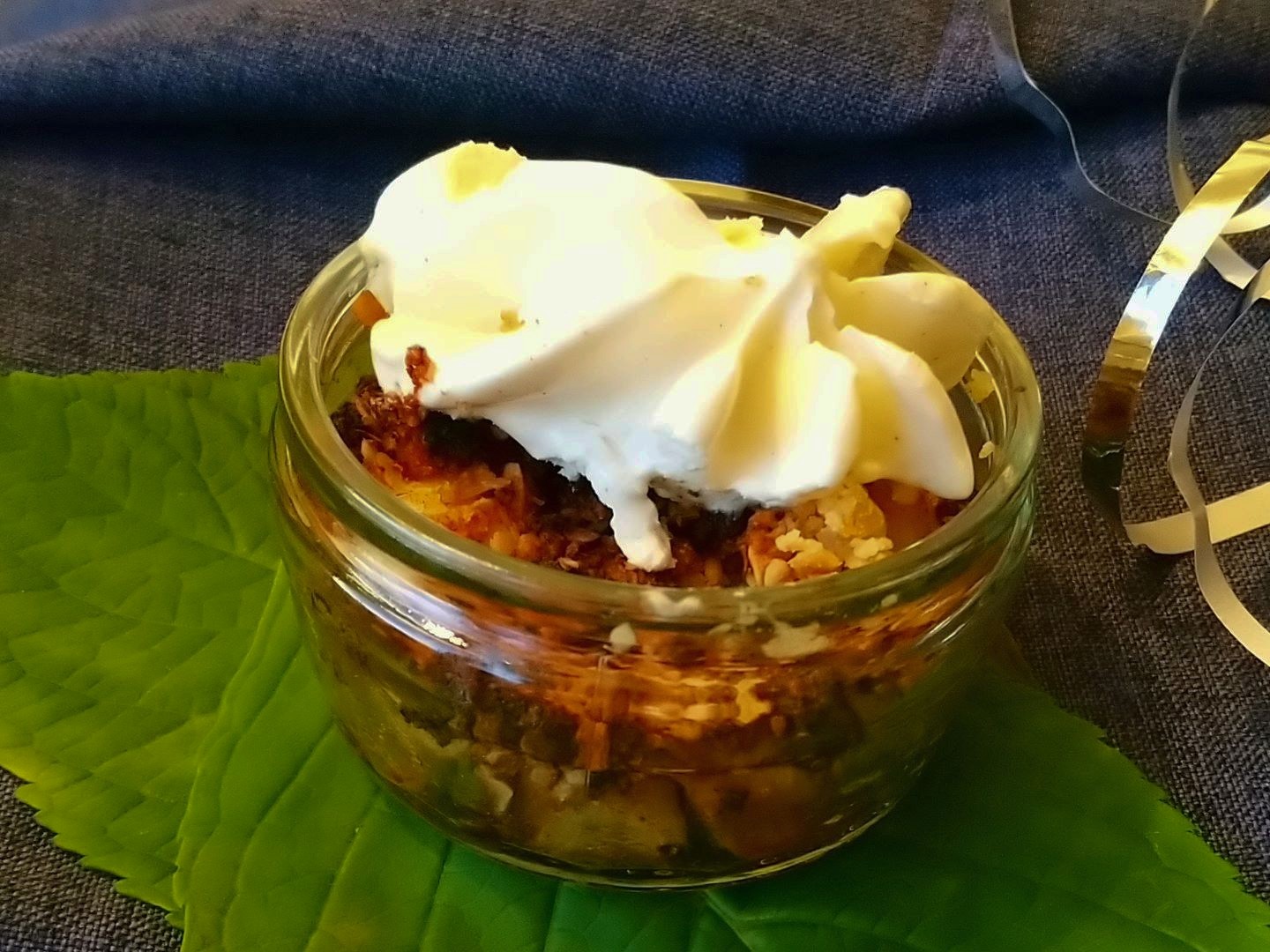 Tropische-crumble tropische crumble met room