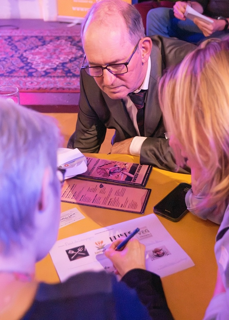 vegan-awards-pubquiz Deelnemers aan de Vegan Awards pubquiz 2024