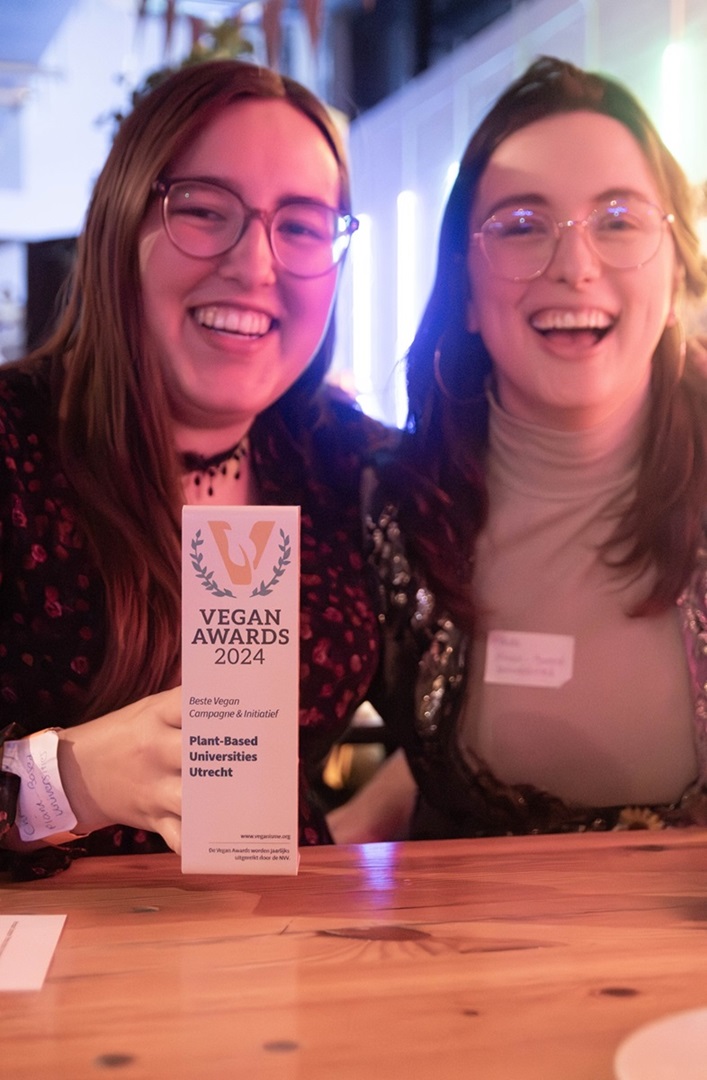 vegan-awards-winnaars-plant-based-university-utrecht Plant-Based Universities Utrecht, winnaar van de Vegan Awards 2024 in de categorie Vegan campagne en initiatief